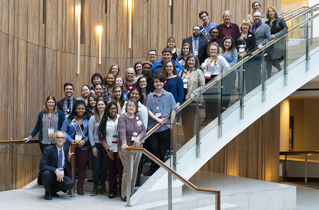 The Educational Theatre Association team gathered for the 2019 National Arts Action Summit in Washington, D.C.