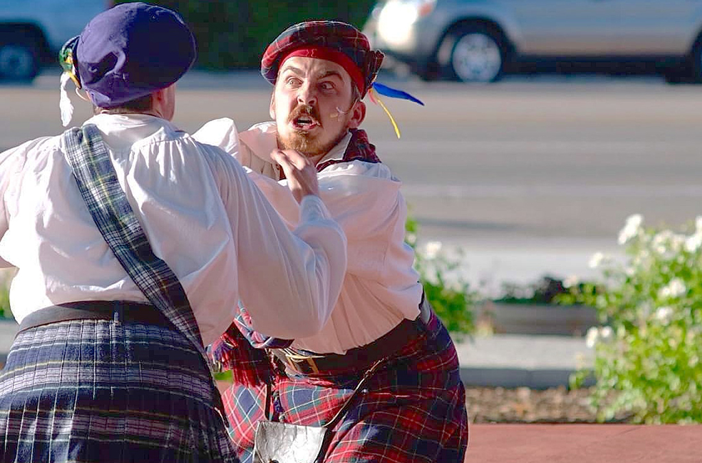 Ian Allred performs in Utah Shakespeare Festival’s 2019 production of The Greenshow. Photo by Jamil Zraikat.