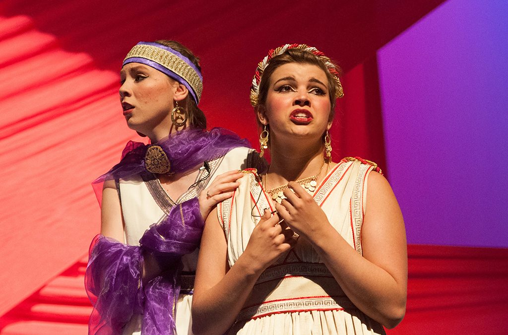 Mapping the major events can provide structure for your play. Antigone's choice to bury both of her feuding brothers leads to her death and the death of her friend.
