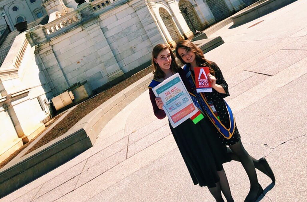 ITOs Emily Martin and Audrey Burgoon at the 2019 National Arts Action Summit.
