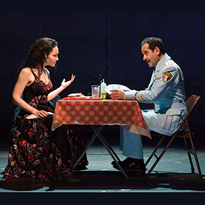 Katrina Lenk and Tony Shalhoub. Photo by Ahron R. Foster.