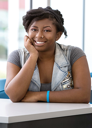 Tan'yeasia Brewster at the 2018 International Thespian Festival. 