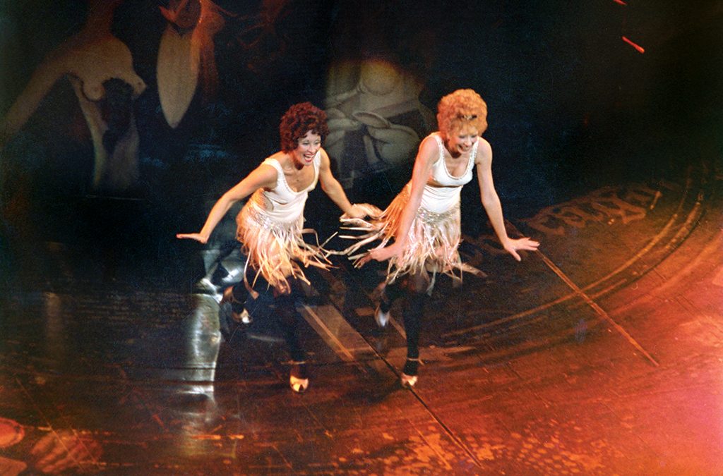 Chita Rivera (left) co-starred as Velma Kelly alongside Gwen Verdon as Roxie Hart in Chicago.