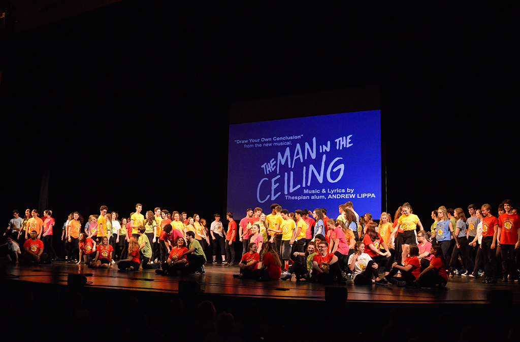 Andrew Lippa’s “Draw Your Own Conclusion” was the closing number of the 2019 International Thespian Festival opening show.