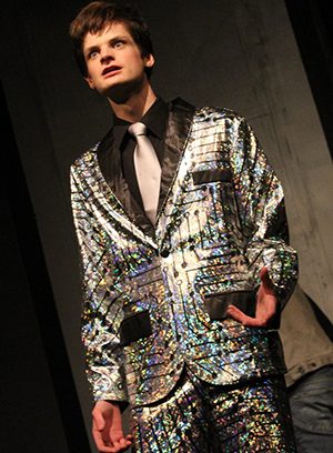 Nathan Ward as The Squip in South Eugene High School's Be More Chill.