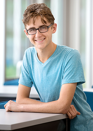 Jared Goudsmit at the 2018 International Thespian Festival.
