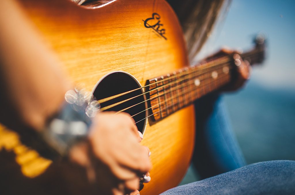 Girl with guitar