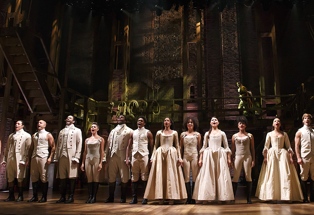 The original Broadway company of Hamilton.