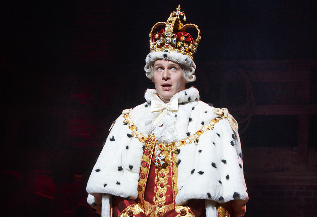 Jonathan Groff in Hamilton.