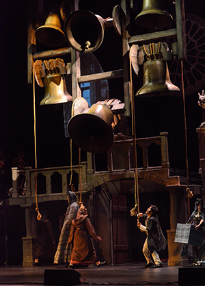 Research of the actual Notre Dame Cathedral in Paris influenced design elements of the the set for Nevada Thespians All-State production of The Hunchback of Notre Dame.