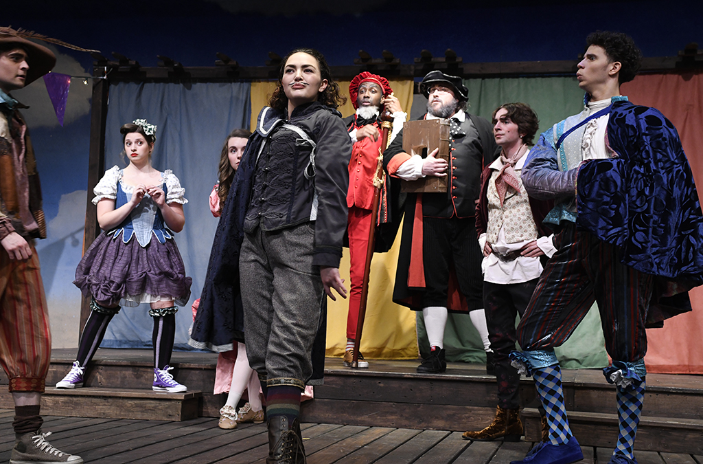 The SUNY New Paltz production of The Servant of Two Masters, with costumes by Stella Katz.