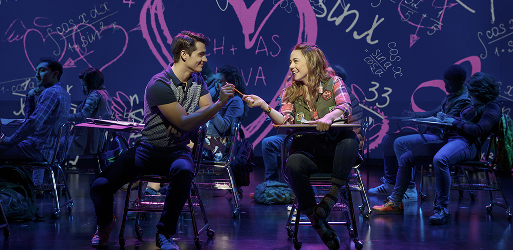 Kyle Selig and Erika Henningsen in Mean Girls.