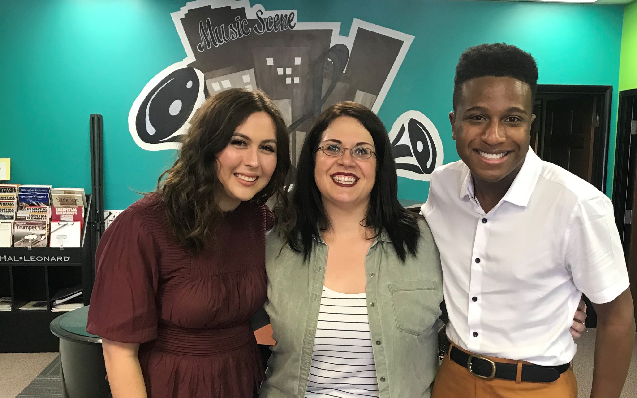 Michelle Evans with Students 