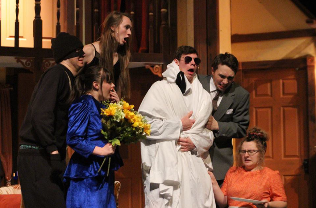 The cast of McPherson High School's production of Noises Off.