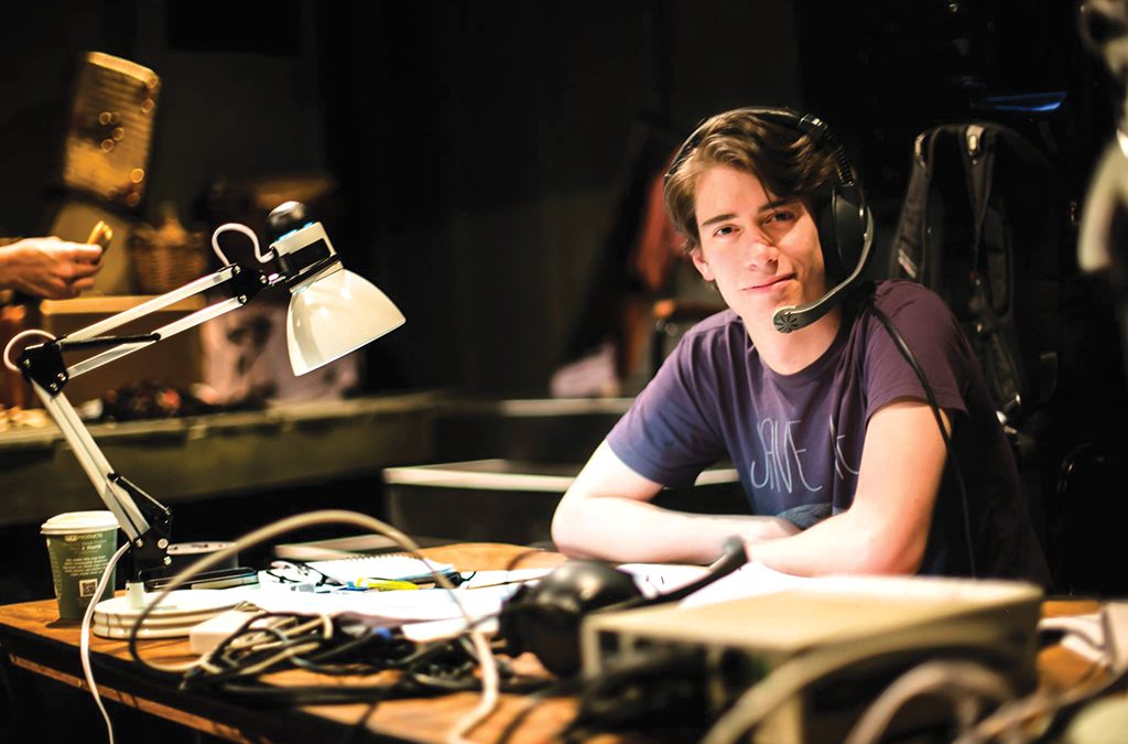 A stage management student at Northeastern University