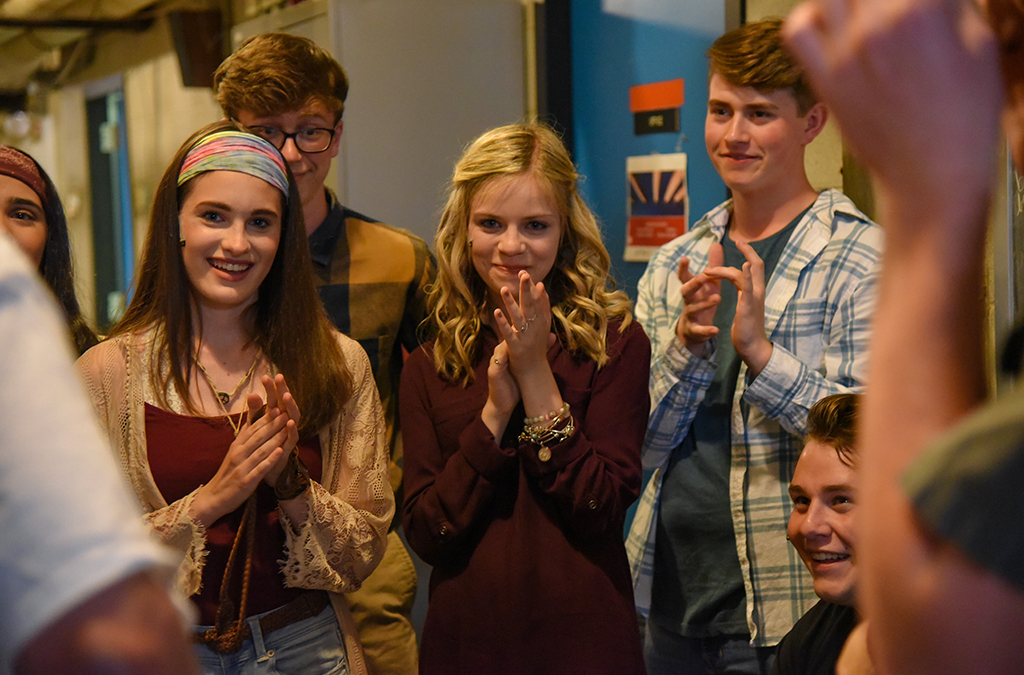 Thespians from Parkland High School (Allentown, Pa.) celebrate their journey to ITF before their final performance in 26 Pebbles.