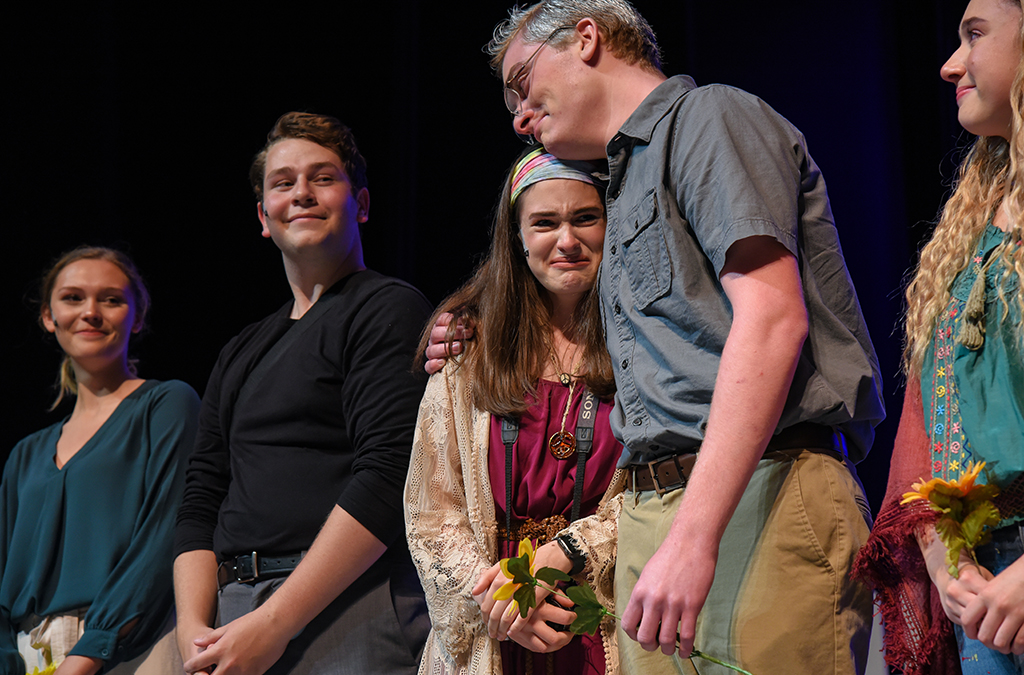 The cast of the Parkland High School production at the 2019 International Thespian Festival.