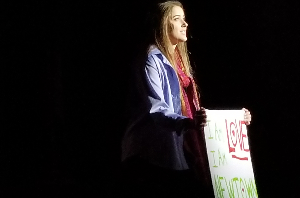 Libby Lindahl in the Alpharetta (Georgia) High School production of 26 Pebbles.