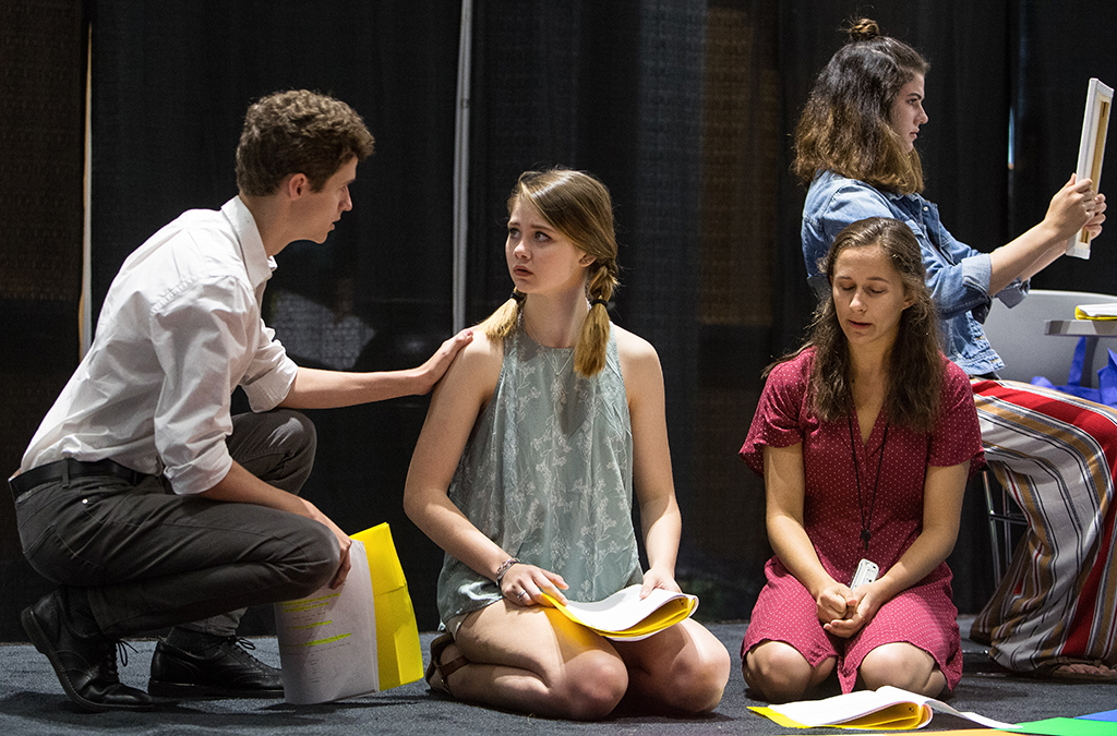 Kyle Swearingen, Marisa Turner, Katie Howard, and Sam Barrett in Placebo.