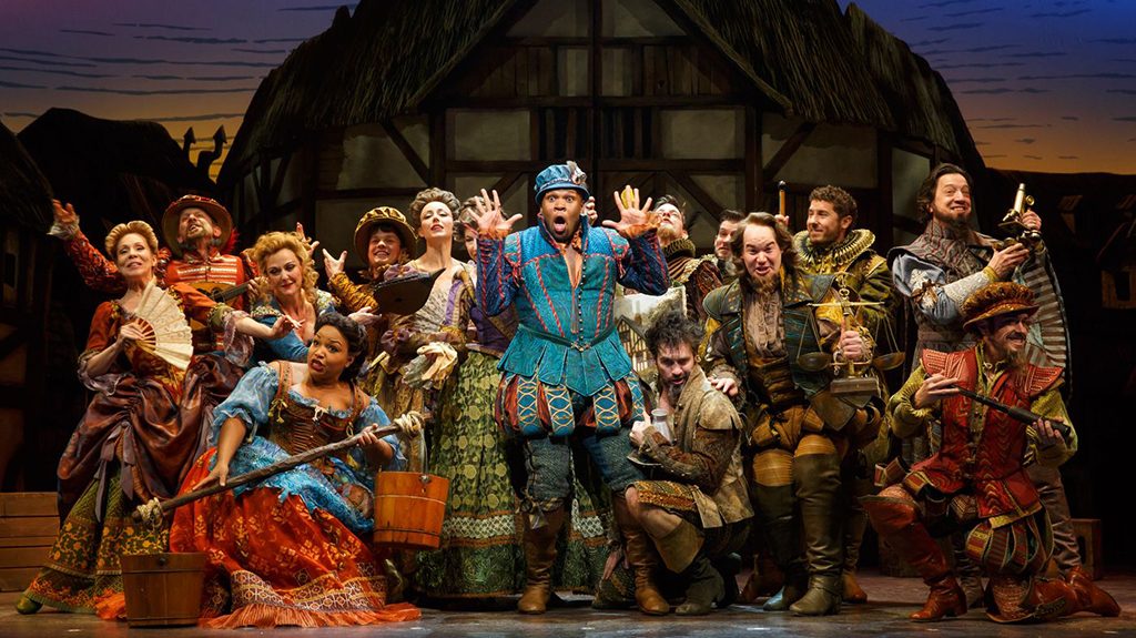 In the Broadway production of Something Rotten, Michael James Scott portrayed the Minstrel.