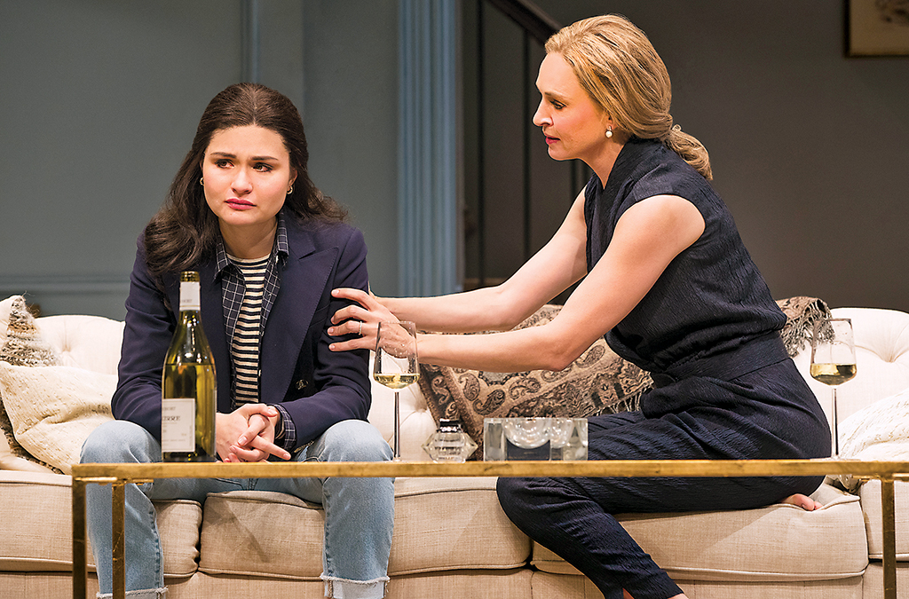 Phillipa Soo and Uma Thurman in The Parisian Woman.