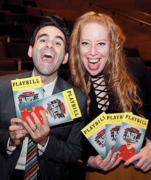 Be More Chill creator Joe Iconis with producer Jennifer Ashley Tepper