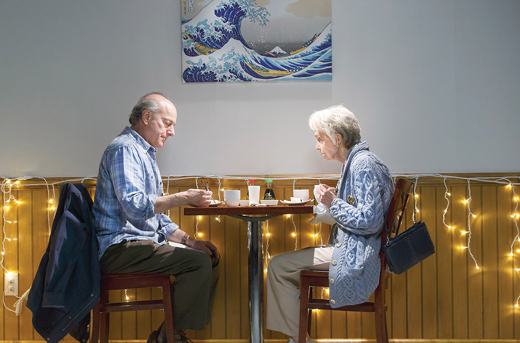 Peter Friedman and Deanna Dunagan in the 2017 Off-Broadway premiere of The Treasurer.