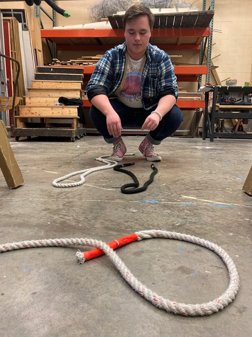 Beau Pumphrey’s Mavtechs train seriously for the Tech Challenge competition.